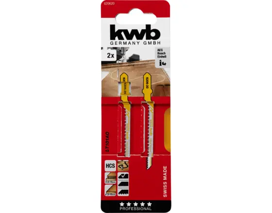 KWB Stichsägeblätter, Holzbearbeitung, HCS