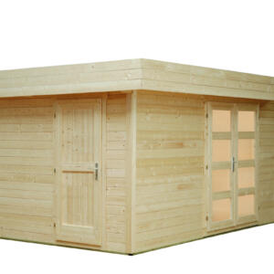 WOLFF FINNHAUS Flachdach Gartenhaus Varianta 40 2-Raum