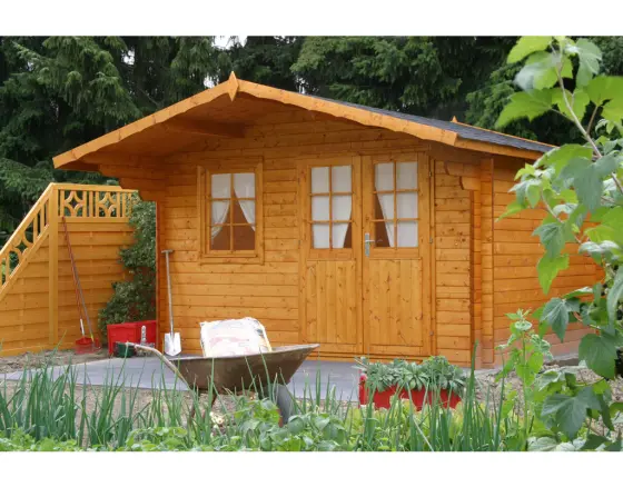 WOLFF FINNHAUS Gartenhaus Lisa 44-B 360x360cm