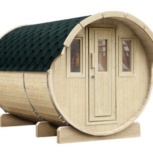 WOLFF FINNHAUS Saunafass 330 Bausatz Dachschindeln