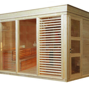WOLFF FINNHAUS Sauna Paradiso 3x2 (2-Raum) 328,6 x