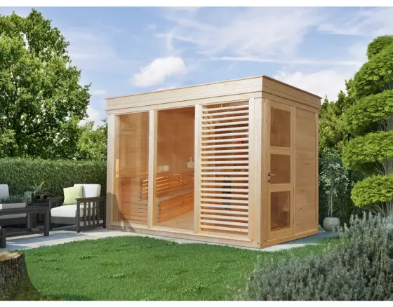 WOLFF FINNHAUS Sauna Paradiso 3x2 (2-Raum) 328,6 x