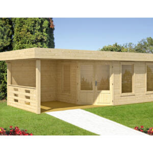 WOLFF FINNHAUS Gartenhaus Maja 40-B/1 mit Terrasse 250