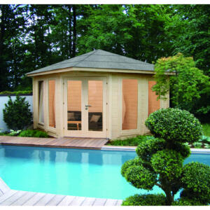 WOLFF FINNHAUS Gartenhaus Katrin 44-B 360x360cm