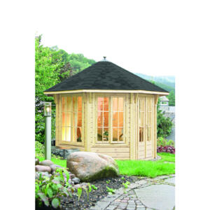 WOLFF FINNHAUS Pavillon Capri 3.5 schwarz 350x350cm