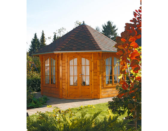 WOLFF FINNHAUS Pavillon Roma 4.0 grün-schwarz