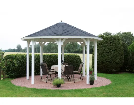 WOLFF FINNHAUS Pavillon Kreta 8: Grundbauset 327x327cm