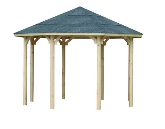 WOLFF FINNHAUS Pavillon Kreta 8: Grundbauset 327x327cm