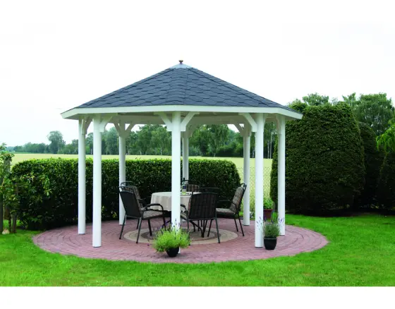 WOLFF FINNHAUS Pavillon Kreta 8: Grundbauset 327x327cm