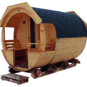 WOLFF FINNHAUS Saunafass Premium Finja 2 Thermoholz