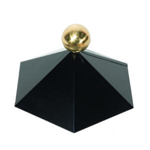 WOLFF FINNHAUS Dachhaube schwarz 6-eckig mit