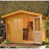WOLFF FINNHAUS Gartenhaus Bibertal 28-XS 240x200cm