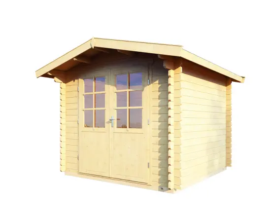 WOLFF FINNHAUS Gartenhaus Bibertal 28-A 240x240cm