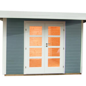 WOLFF FINNHAUS Gartenhaus Relax B hellgrau 295x241cm