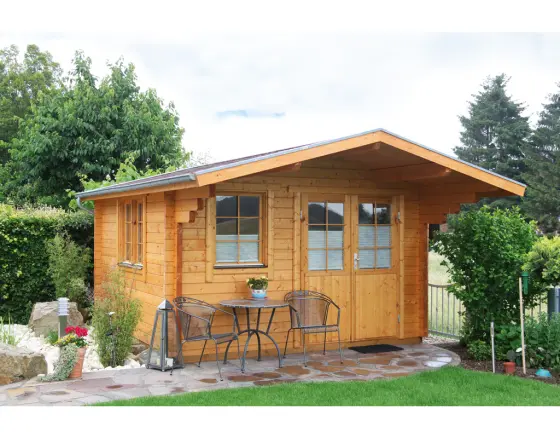 WOLFF FINNHAUS Gartenhaus Nordkap 70-C 390x390cm