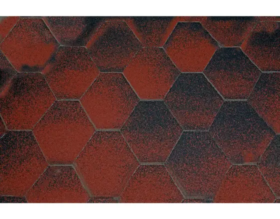 WOLFF FINNHAUS Pavillon Capri 3.5 rot-schwarz 350x350cm