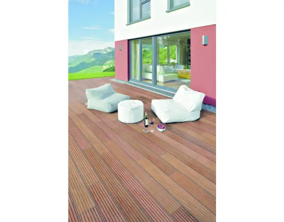 HQ GartenWelt Terrassendiele LegnoDec sib. Lärche, unbehandelt, genutet/fein geriffelt,