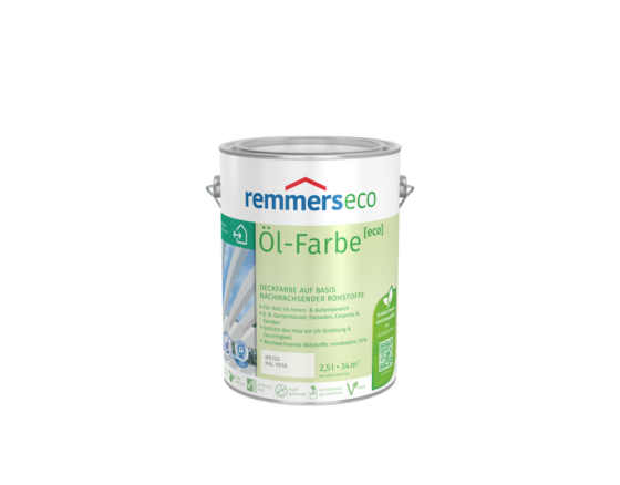 Remmers eco Öl-Farbe weiß RAL 9016 2,5 l