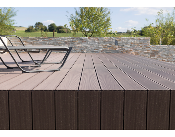UPM Terrassendiele ProFi Deck 150 Kastanienbraun geriffelt/grob