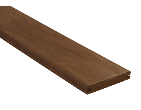 Kebony Terrassendiele Clear glatt mit Nut glatt