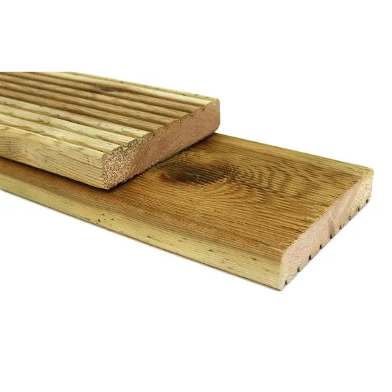 HolzLand Terrassendiele Kiefer KDI-Grün, 145x25, 4m Länge