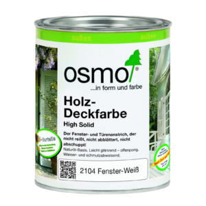 OSMO Holz-Deckfarbe 2104 Weiß, 0,75L