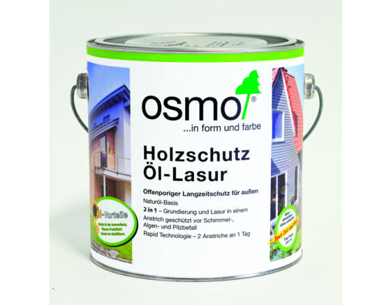 OSMO Holzschutz Öl-Lasur 900 Weiß, 2,5L