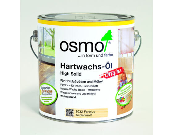 OSMO Hartwachs-Öl Original 3032 Farblos, seidenmatt, 2,5L