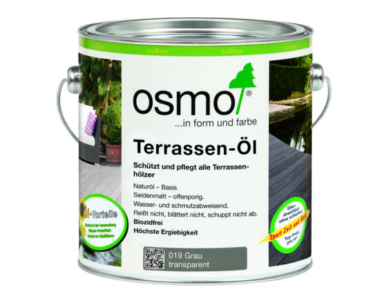 OSMO Terrassen-Öl 019 grau, 2,5L