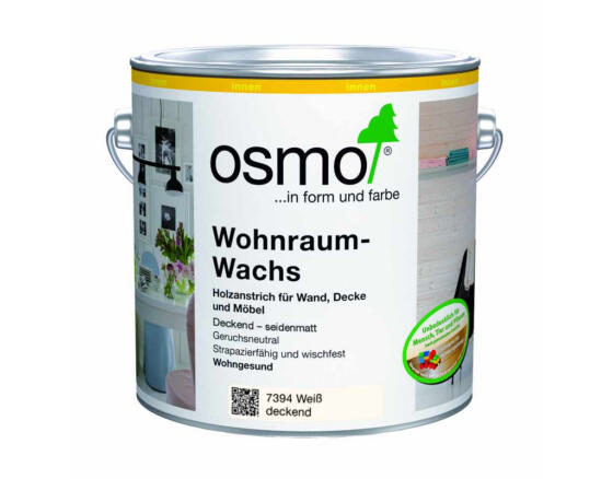 OSMO Wohnraum-Wachs 7394 Weiß deckend 2,5L