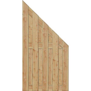 JODA Bilbao Bretterzaun natur 90 x 180 / 90 cm