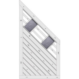 JODA Linea Dichtzaun, Fichte Grauweiß