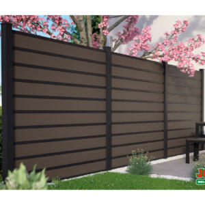 JODA Kingston cWPC Systemzaun Dunkelbraun 12