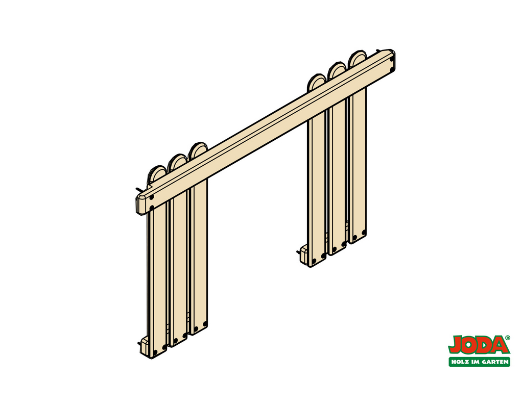 JODA Durchgangszaunelement "Rasmus" 150x96 cm