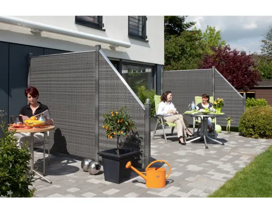 Traumgarten WEAVE Rechteck anthrazit 88x88cm