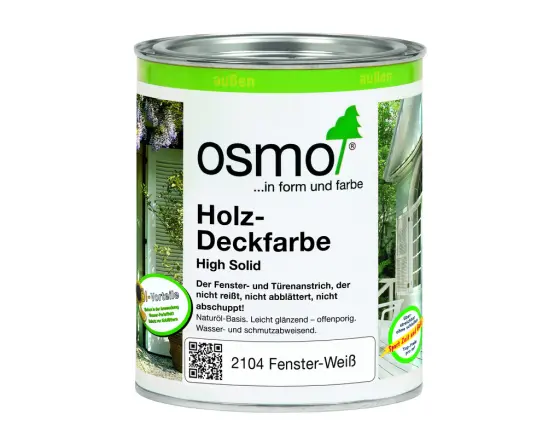 OSMO Holz-Deckfürbe 2104 weiß, 0,75L