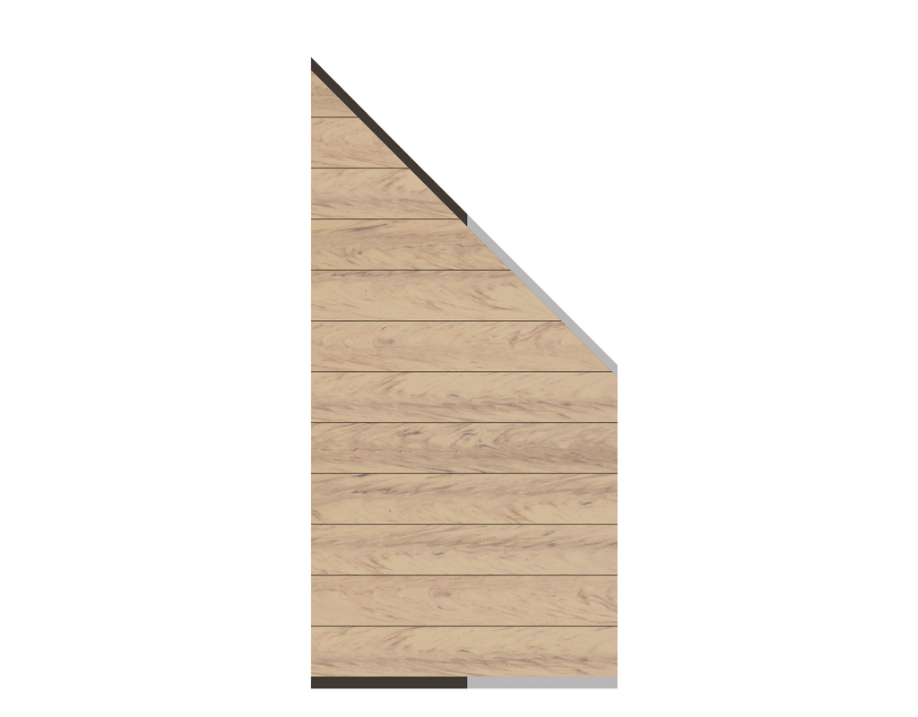 Traumgarten SYSTEM WPC Zaun-Anschluss-Set sand