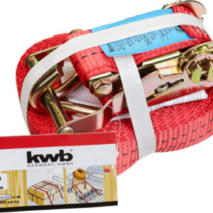 KWB Zurrgurte mit Spannratsche und 2 Haken