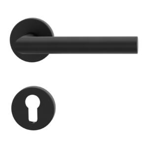 HQ TürenWelt Türdrücker Angolo Blackline, Clip-Technik, Griff aus rostfreiem