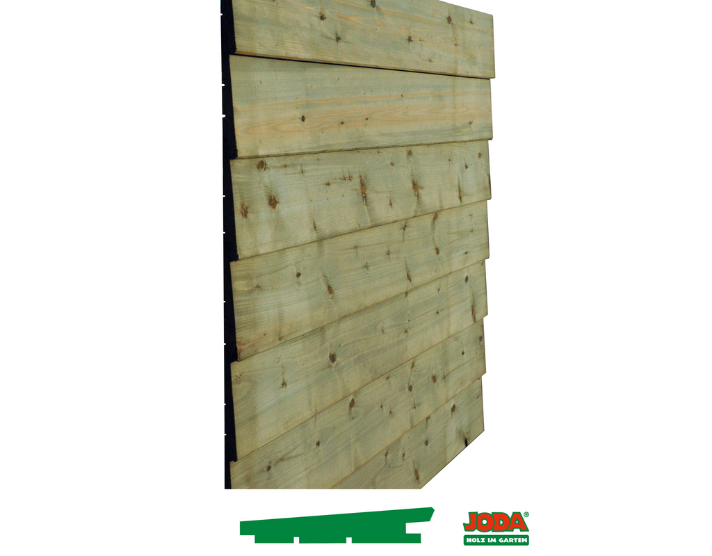 JODA 28/19x146 mm Fichten Fassadenprofil sägerauh, N&F, trocken+KDI, 4,20 m