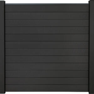 GroJa Solid Steckzaun Anthrazitgrau, 180x180cm
