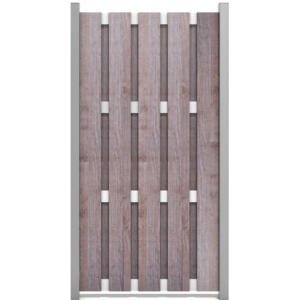 GroJa Premo Fertigzaun 90x180cm Holzoptik