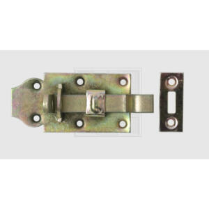 SWG Schlossriegel gekröpft mit Schlaufe 140mm Stahl verzinkt (1 Stück) - 686 50