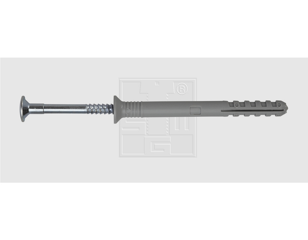 SWG Nageldübel vormontiert 8x60 Nylon / Stahl verzinkt (100 Stück) - 905 908 61