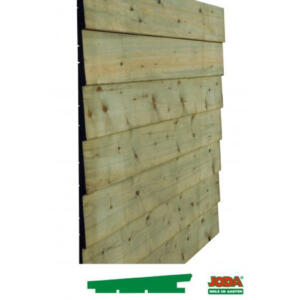 JODA 28/19x146 mm Fichten Fassadenprofil gehobelt, N&F, trocken+KDI, 4,20 m