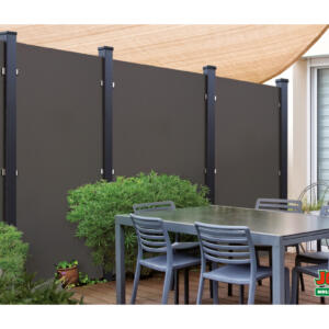 JODA Kingston Systemzaun HPL Anthrazit 90x183 cm