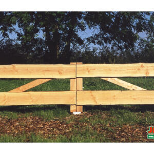 JODA Bonanza-Zaun-Pforte gehobelt natur 26
