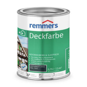 Remmers Deckfarbe Anthrazitgrau RAL 7016 750 ml