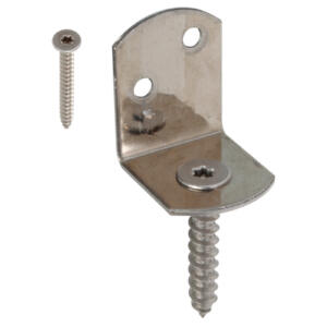 GAH Alberts Flechtzaunhalter, L-Form, Edelstahl